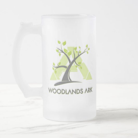 WoodlandsARK Frosted Glass Mok w/LOGO (Links)