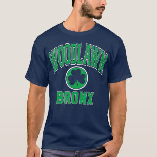 Woodlawn Bronx NY Varsity Style Shamrock Green T-shirt