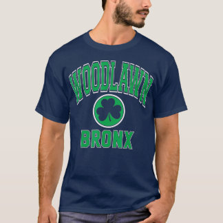 Woodlawn Bronx NY Varsity Style Shamrock Green T-shirt