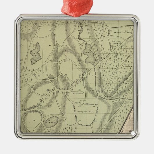 Woodlawn Cemetery Metalen Ornament (Voorkant)