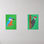 Woodpecker and Kingfisher (Recto)