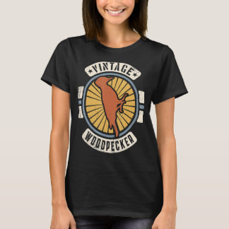 Woodpecker Classic Retro 60s 70s Animal T-shirt