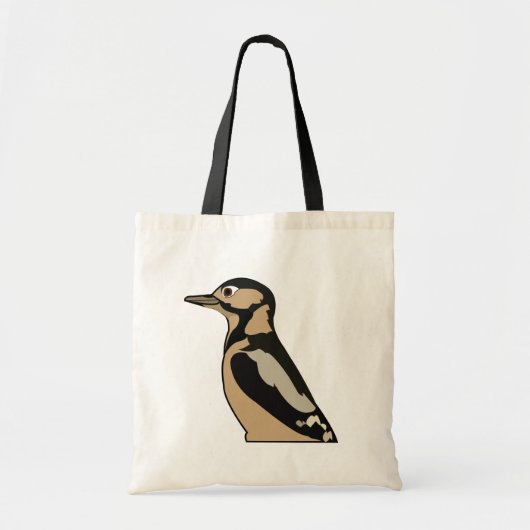 Woodpecker Cute Illustratie Tote Bag (Voorkant)