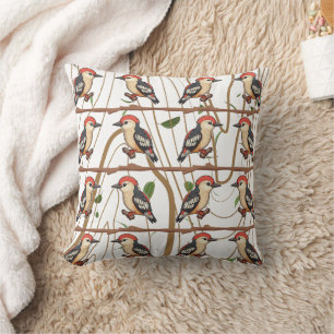 Woodpecker Lovers Print Kussen