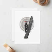 Woodpecker Mandala Notitiekaartje (Voorkant / Achterkant in situ)