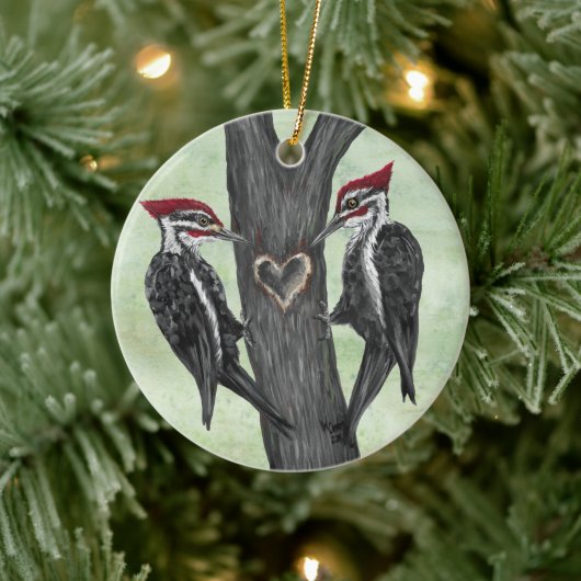 Woodpecker Ornamant Keramisch Ornament (Boom)