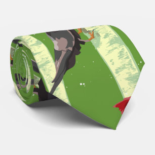 Woodpecker patroon stropdas