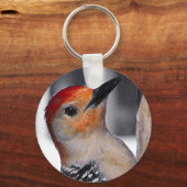 Woodpecker Portrait Sleutelhanger (Voorkant)