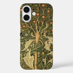 Woodpecker van William Morris,  textielkunst iPhone 16 Hoesje