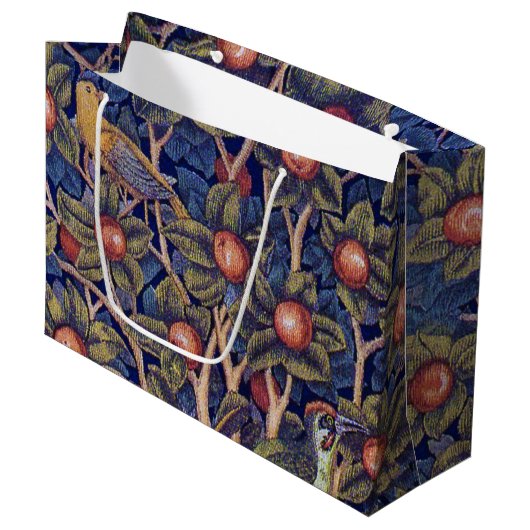 Woodpecker, William Morris Large Gift Bag Groot Cadeauzakje (Voorkant Gekanteld)