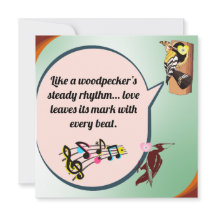 Woodpeckers gestage ritme liefde laat zijn sporen