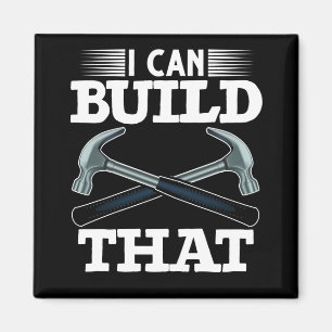 Woodper Vader Handyman Carpenter Humor Magneet