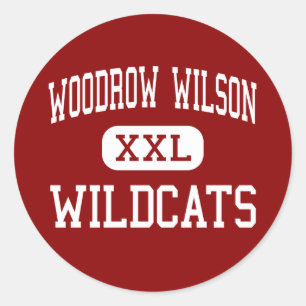 Woodrow Wilson - Wildcats - Hoog - Dallas, Texas Ronde Sticker