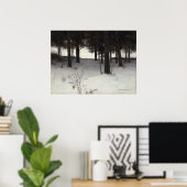 Woods en hiver - Charles W. Eaton Poster d'art (Bureau à domicile)