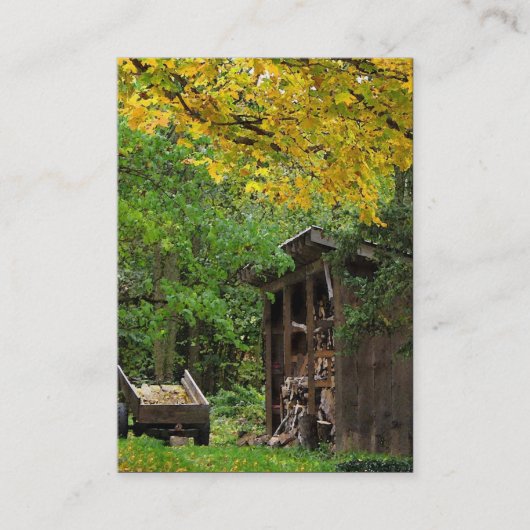 Woodshed ATC Visitekaartje (Voorkant)