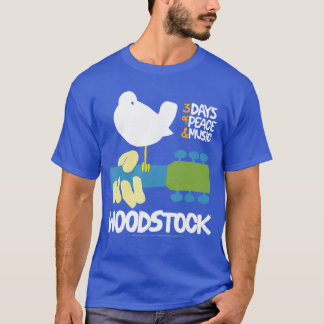 Woodstock 3 Days of Peace and Music Poster gift gi T-shirt