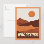 Woodstock, Briefkaart Vermont Mountains (Voorkant / Achterkant)