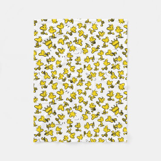 Woodstock Classic Design Pattern Fleece Deken (Voorkant)