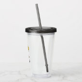 Woodstock Cool Sunbril Pattern | Jouw namen toevoe Acryl Drinkbeker (Links)