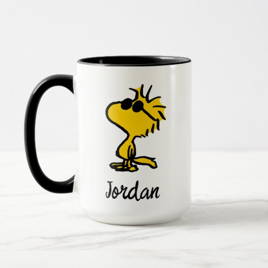 Woodstock Cool Sunbril Pattern | Jouw namen toevoe Mok (Links)
