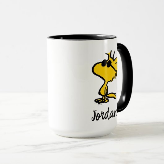 Woodstock Cool Sunbril Pattern | Jouw namen toevoe Mok (Voorkant rechts)
