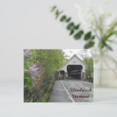 Woodstock Covered Bridge, Vermont Briefkaart (Staand voorkant)