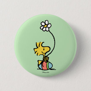 Woodstock Easter Egg Ronde Button 5,7 Cm