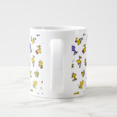 Woodstock Fun Pattern Extra Grote Beker (Achterkant)