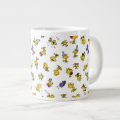 Woodstock Fun Pattern Extra Grote Beker (Voorkant rechts)