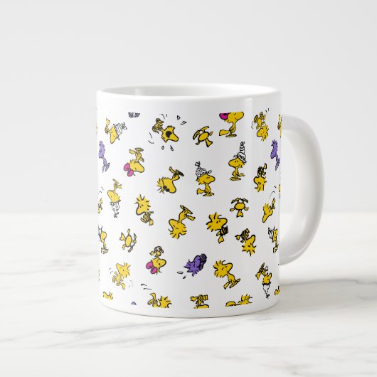 Woodstock Fun Pattern Extra Grote Beker (Voorkant rechts)