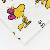 Woodstock Fun Pattern Fleece Deken (Hoek)
