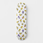Woodstock Fun Pattern Skateboard (Voorkant)
