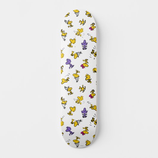 Woodstock Fun Pattern Skateboard (Voorkant)