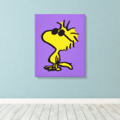 Woodstock in zonnebril canvas afdruk (Insitu (Houten vloer))