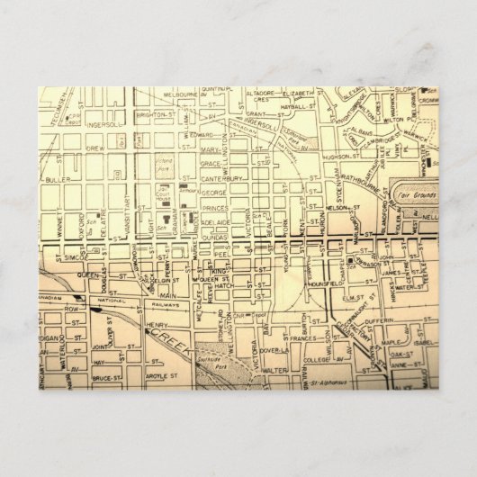 Woodstock, Ontario, Canada Carte Vintage (Devant)