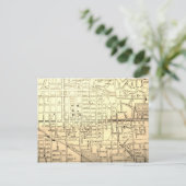 Woodstock, Ontario, Canada  Map Briefkaart (Staand voorkant)