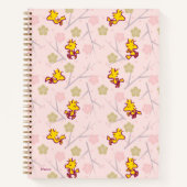 Woodstock Pink Cherry Blossom Pattern Notitieboek (Voorkant)