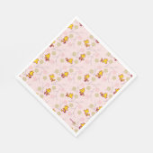 Woodstock Pink Cherry Blossom Pattern Servet (Hoek)