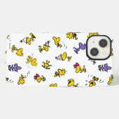 Woodstock pretpatroon iPhone hoesje (Achterkant horizontaal)