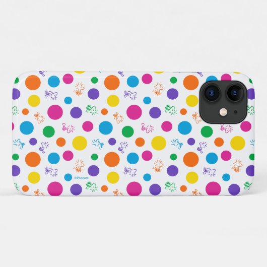 Woodstock Rainbow Polka Dot Pattern Case-Mate iPhone Case (Achterkant (horizontaal))