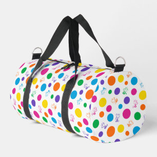 Woodstock Rainbow Polka Dot Pattern Plunjezak