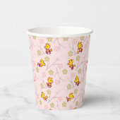 Woodstock Roze Cherry Blossom Pattern Papieren Bekers (Links)