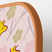 Woodstock Roze Cherry Blossom Pattern Pickleball Paddle (Links Detail)