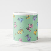Woodstock Sugar Pop Art Pattern Extra Grote Beker (Voorkant)