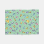 Woodstock Sugar Pop Art Pattern Fleece Deken (Voorkant (Horizontaal))