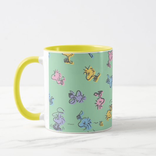 Woodstock Sugar Pop Art Pattern Mok (Links)