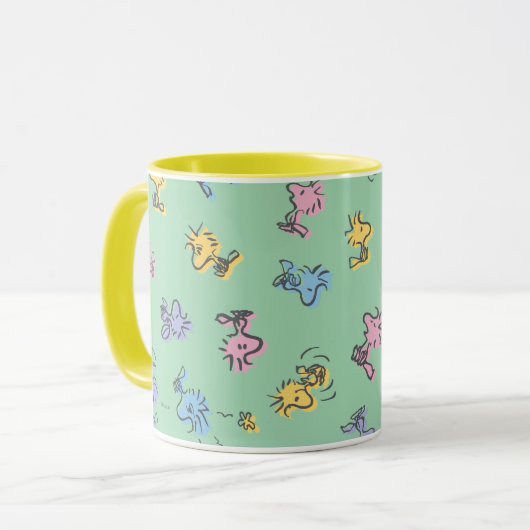 Woodstock Sugar Pop Art Pattern Mok (Voorkant links)