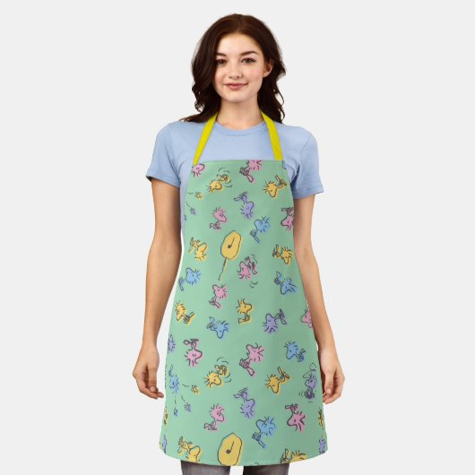 Woodstock Sugar Pop Art Pattern Schort (Gedragen)
