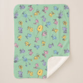Woodstock Sugar Pop Art Pattern Sherpa Deken (Voorkant)