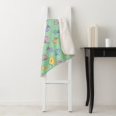 Woodstock Sugar Pop Art Pattern Sherpa Deken (In situ)